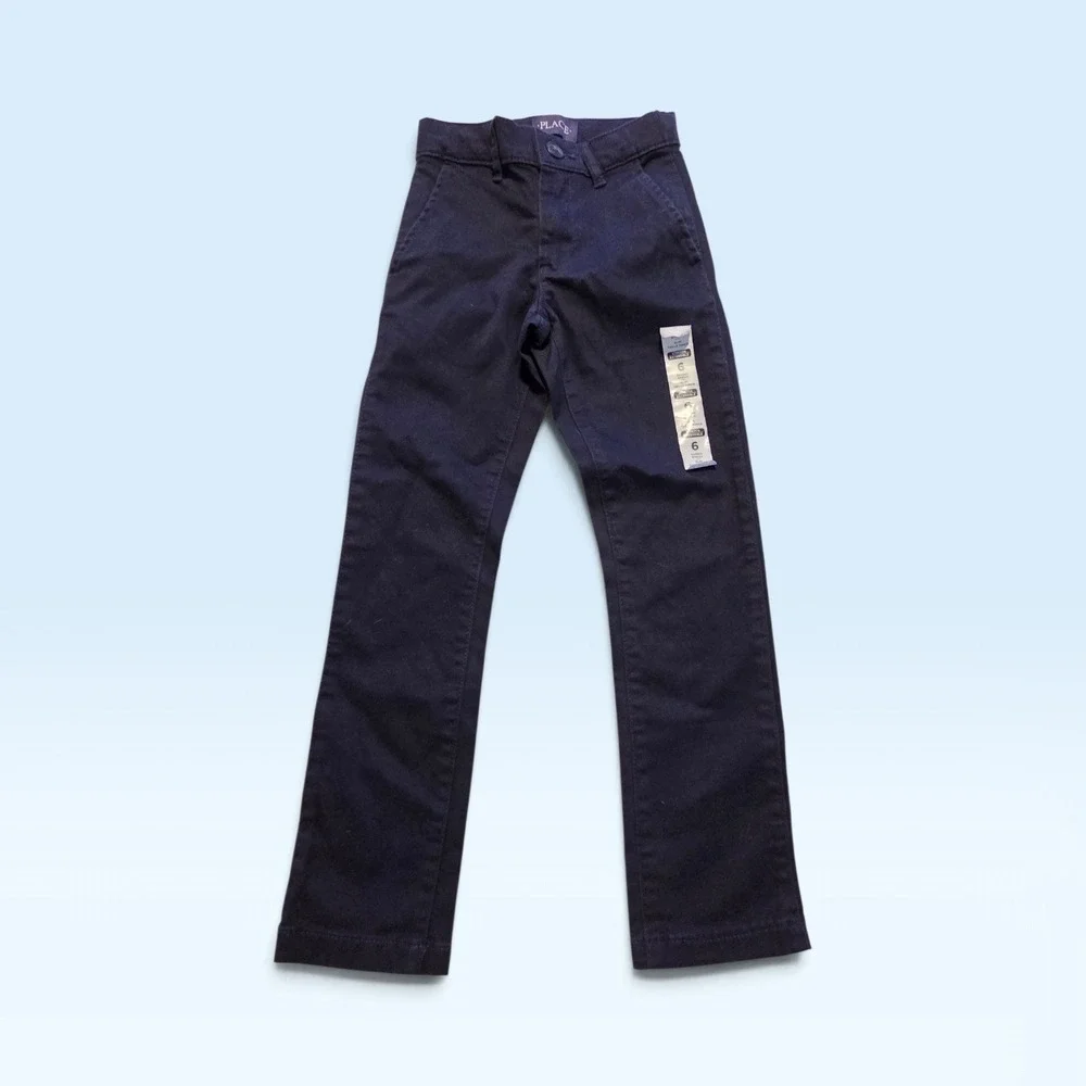 The Children's Place Navy Size 6 Skinny Slim Stretch Uniform Pants